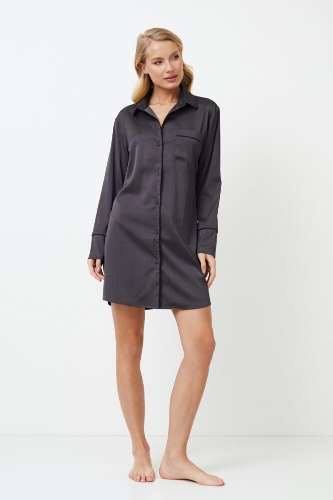 sku: AGATHA | Brand: Aruelle | Size: XSmall Small Medium Large XLarge XXLarge | Colors: Графит | Бренды Aruelle | Домашняя одежда Сорочки | Title: Сорочка AGATHA