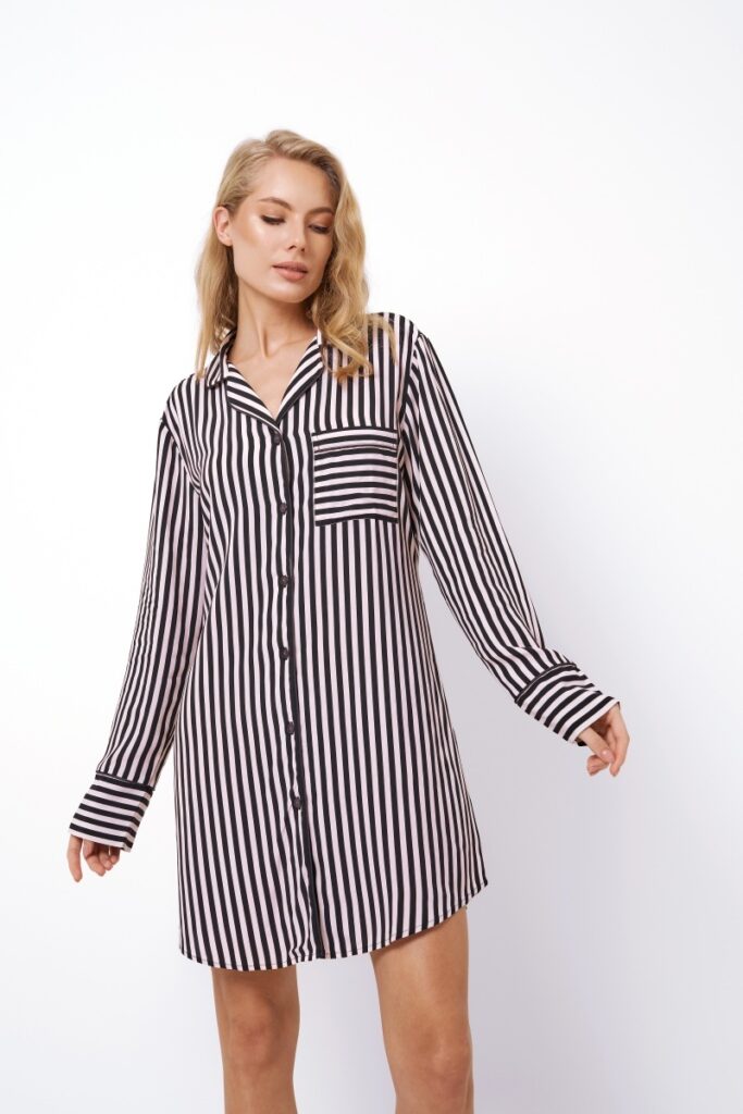 sku: BRITTANY | Brand: Aruelle  | Size: XSmall Small Medium Large XLarge XXLarge  | Colors: Черный/Розовый  | Бренды Aruelle | Домашняя одежда Сорочки | Title: Сорочка BRITTANY