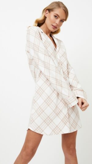 sku: CAMILLE | Brand: Aruelle  | Size: XSmall Small Medium Large XLarge XXLarge  | Colors: Бежевый/Молочный  | Бренды Aruelle | Домашняя одежда Сорочки | Title: Сорочка CAMILLE