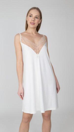 sku: С4700 | Brand: Rose&Petal  | Size: XSmall Small Medium Large XLarge  | Colors: Молочный  | Бренды Rose&Petal | Домашняя одежда Сорочки | Title: Сорочка ECRU
