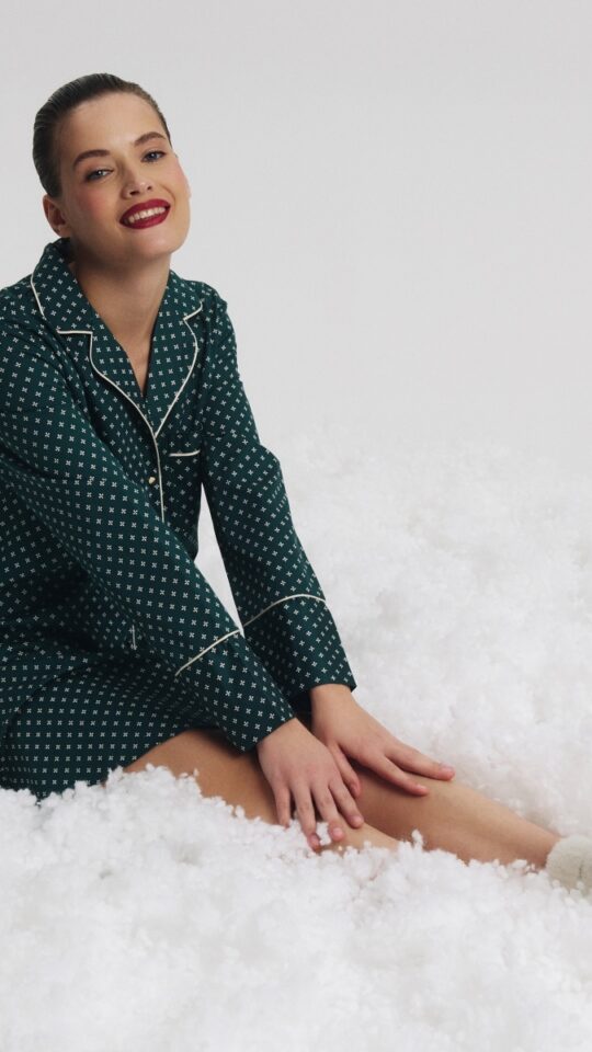 sku: GENNY | Brand: Aruelle  | Size: XSmall Small Medium Large XLarge XXLarge  | Colors: Зеленый  | Бренды Aruelle | Домашняя одежда Сорочки | Title: Сорочка GENNY