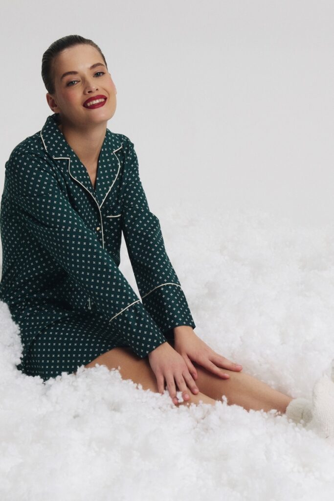 sku: GENNY | Brand: Aruelle  | Size: XSmall Small Medium Large XLarge XXLarge  | Colors: Зеленый  | Бренды Aruelle | Домашняя одежда Сорочки | Title: Сорочка GENNY