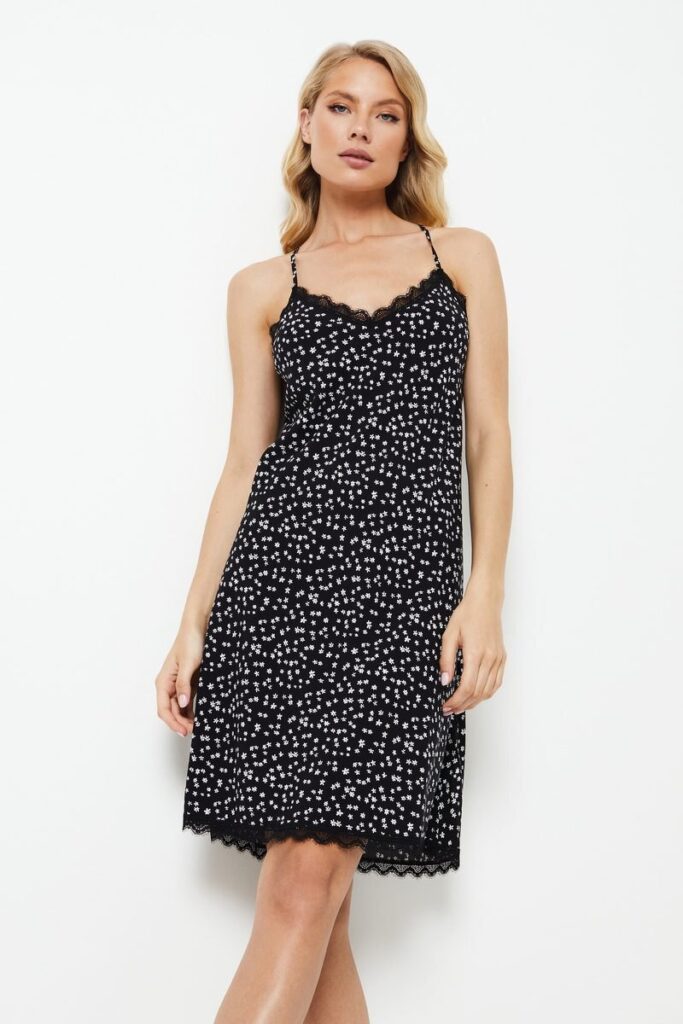 sku: GIULIA | Brand: Aruelle  | Size: XSmall Small Medium Large XLarge XXLarge  | Colors: Черный/Белый  | Бренды Aruelle | Домашняя одежда Сорочки | Title: Сорочка GIULIA