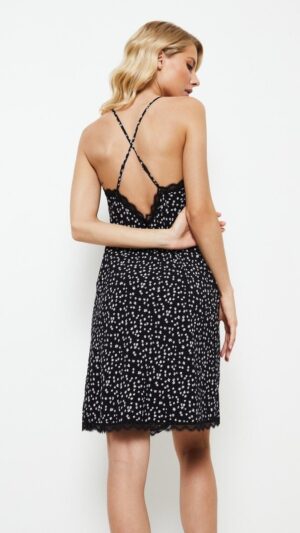 sku: GIULIA | Brand: Aruelle  | Size: XSmall Small Medium Large XLarge XXLarge  | Colors: Черный/Белый  | Бренды Aruelle | Домашняя одежда Сорочки | Title: Сорочка GIULIA
