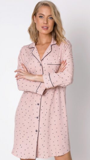 sku: JULIET | Brand: Aruelle  | Size: XSmall Small Medium Large XLarge XXLarge  | Colors: Светлый розовый/Графит  | Бренды Aruelle | Домашняя одежда Сорочки | Title: Сорочка JULIET