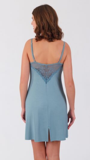 sku: С4700К | Brand: Rose&Petal  | Size: XSmall Small Medium Large XLarge  | Colors: Бирюзово-голубой  | Бренды Rose&Petal | Домашняя одежда Сорочки | Title: Сорочка LAGON DE NUIT