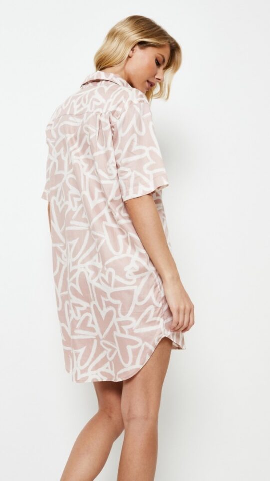 sku: MILEY | Brand: Aruelle  | Size: XSmall Small Medium Large XLarge  | Colors: Пыльная роза  | Бренды Aruelle | Домашняя одежда Сорочки | Title: Сорочка MILEY