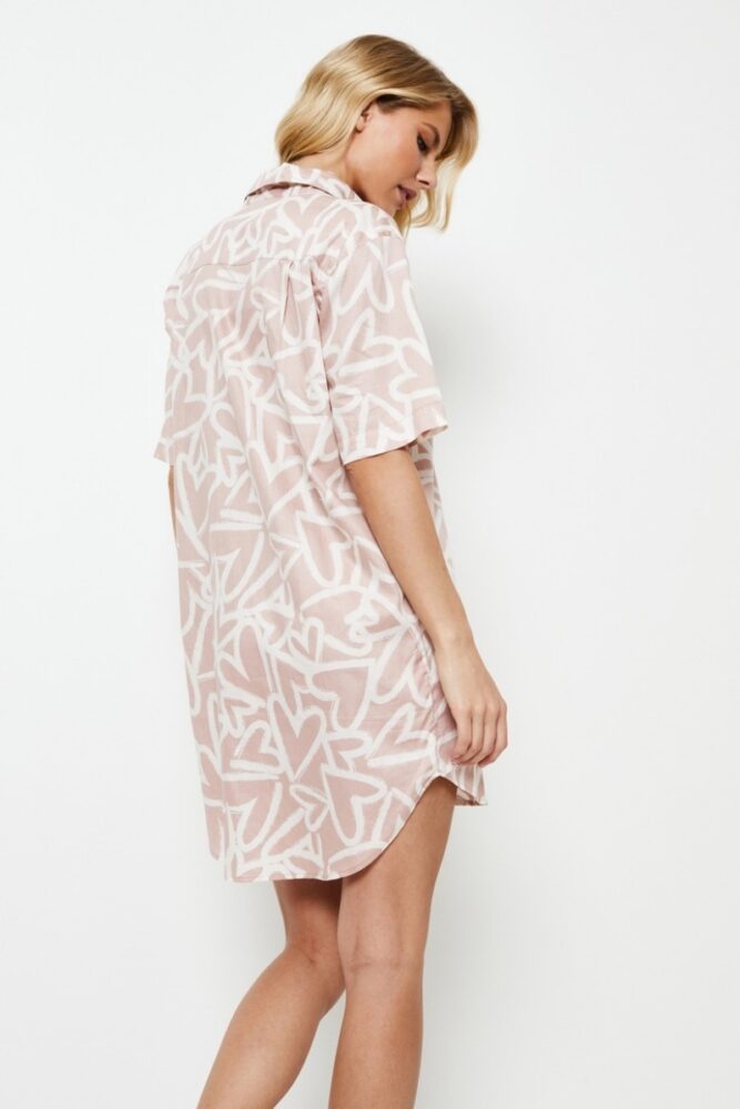 sku: MILEY | Brand: Aruelle | Size: XSmall Small Medium Large XLarge | Colors: Пыльная роза | Бренды Aruelle | Домашняя одежда Сорочки | Title: Сорочка MILEY