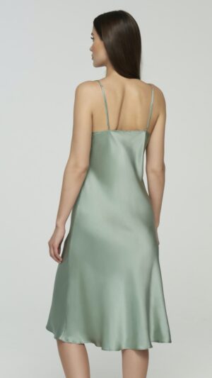 sku: S23-00SS103-L | Brand: Marc Andre  | Size: 36 38 40 42 44 46  | Colors: Зеленый  | Бренды Marc&Andre | Домашняя одежда Сорочки | Title: Сорочка SILK PEONY