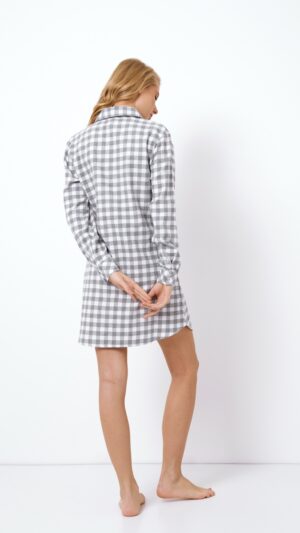 sku: STACY | Brand: Aruelle  | Size: XSmall Small Medium Large XLarge  | Colors: Серый/Белый  | Бренды Aruelle | Домашняя одежда Сорочки | Title: Сорочка STACY