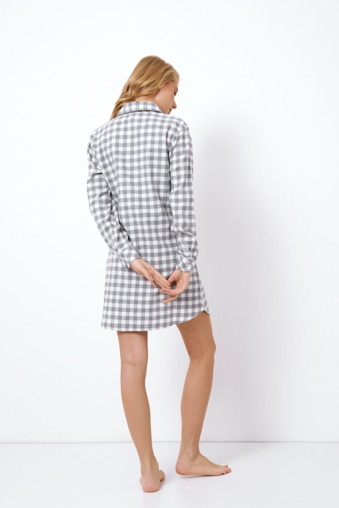 sku: STACY | Brand: Aruelle  | Size: XSmall Small Medium Large XLarge  | Colors: Серый/Белый  | Бренды Aruelle | Домашняя одежда Сорочки | Title: Сорочка STACY