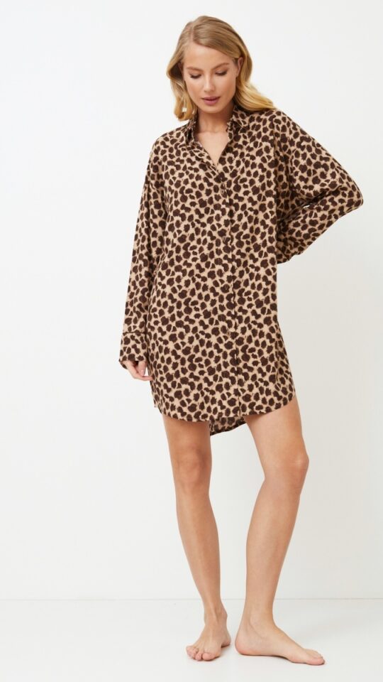 sku: SUSAN | Brand: Aruelle  | Size: XSmall Small Medium Large XLarge XXLarge  | Colors: Кофейный  | Бренды Aruelle | Домашняя одежда Сорочки | Title: Сорочка SUSAN