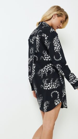 sku: TAMISHA | Brand: Aruelle  | Size: XSmall Small Medium Large XLarge XXLarge  | Colors: Черный/Белый  | Бренды Aruelle | Домашняя одежда Сорочки | Title: Сорочка TAMISHA