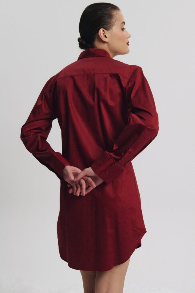 sku: VITTORIA | Brand: Aruelle  | Size: XSmall Small Medium Large XLarge XXLarge  | Colors: Бургундское вино  | Бренды Aruelle | Домашняя одежда Сорочки | Title: Сорочка VITTORIA