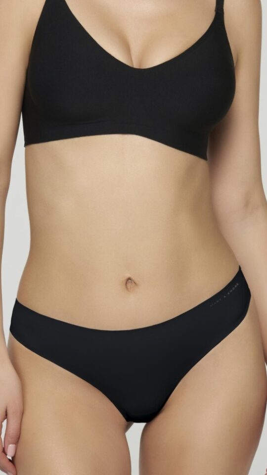 sku: W21-1491-STO-SZ | Brand: Marc Andre  | Size: 36 38 40 42 44  | Colors: Черный  | Бренды Marc&Andre | Трусы Нижнее белье Стринги | Title: Стринги SECOND SKIN