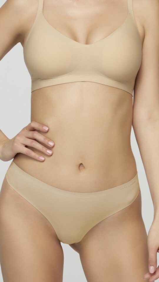sku: W21-1291-STO-SZ | Brand: Marc Andre  | Size: 36 38 40 42 44  | Colors: Бежевый  | Бренды Marc&Andre | Трусы Нижнее белье Стринги | Title: Стринги SECOND SKIN
