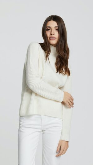 sku: W23-00CH1619 | Brand: Marc Andre  | Size: 36 38 40 42 44  | Colors: Белый  | Бренды Marc&Andre | Кашемир Джемперы | Title: Свитер DELIGHTFUL