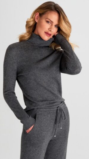 sku: W22-00CH0518 | Brand: Marc Andre  | Size: 36 38 40 42 44 46  | Colors: Серый  | Бренды Marc&Andre | Кашемир Джемперы | Title: Свитер-водолазка ENTWINED