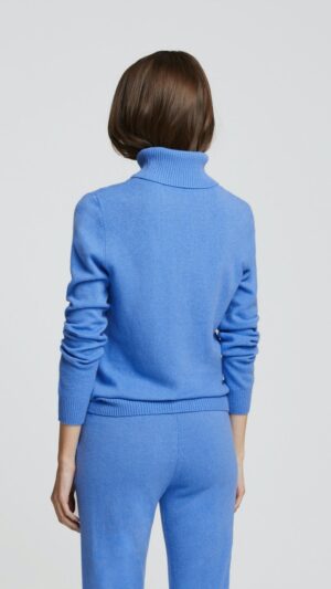 sku: W23-00CH1218 | Brand: Marc Andre  | Size: 36 38 40 42 44 46  | Colors: Синий  | Бренды Marc&Andre | Кашемир Джемперы | Title: Свитер - водолазка ENTWINED