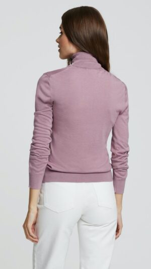 sku: W21-00SC518 | Brand: Marc Andre  | Size: 36 38 40 42 44  | Colors: Розовый  | Бренды Marc&Andre | Кашемир Джемперы | Title: Свитер-водолазка LAVISH SENSE