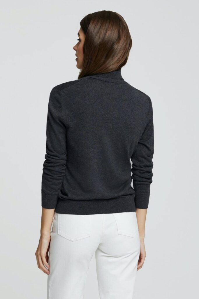 sku: W21-00SC318 | Brand: Marc Andre  | Size: 36 38 40 42 44  | Colors: Серый  | Бренды Marc&Andre | Кашемир Джемперы | Title: Свитер-водолазка LAVISH SENSE