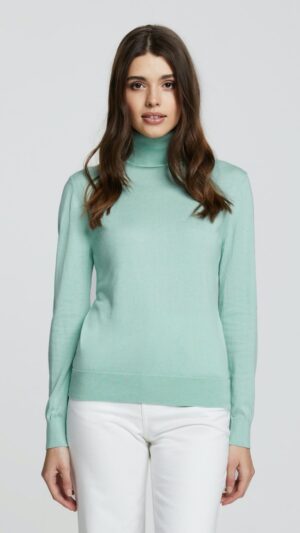 sku: W22-00SC0318 | Brand: Marc Andre | Size: 36 38 40 42 44 | Colors: Зеленый | Бренды Marc&Andre | Кашемир Джемперы | Title: Свитер-водолазка LAVISH SENSE