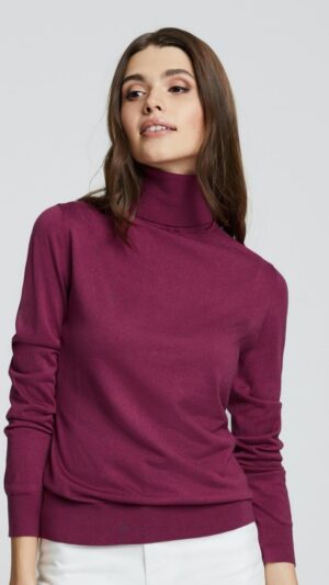 sku: W22-00SC0218 | Brand: Marc Andre | Size: 36 38 40 42 44 | Colors: Красный | Бренды Marc&Andre | Кашемир Джемперы | Title: Свитер-водолазка LAVISH SENSE