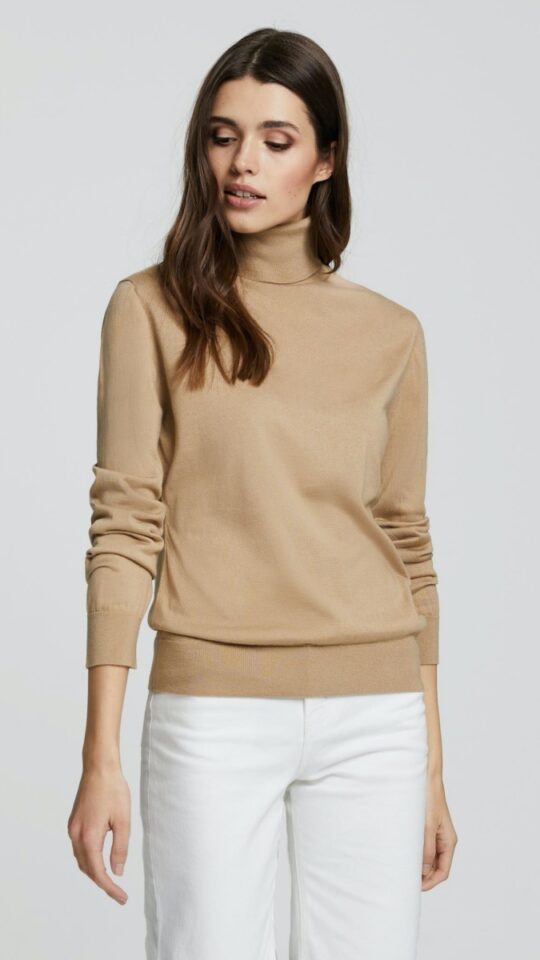 sku: W21-00SC418 | Brand: Marc Andre  | Size: 36 38 40 42 44  | Colors: Коричневый  | Бренды Marc&Andre | Кашемир Джемперы | Title: Свитер-водолазка LAVISH SENSE