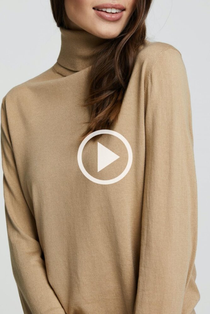 sku: W21-00SC418 | Brand: Marc Andre | Size: 36 38 40 42 44 | Colors: Коричневый | Бренды Marc&Andre | Кашемир Джемперы | Title: Свитер-водолазка LAVISH SENSE