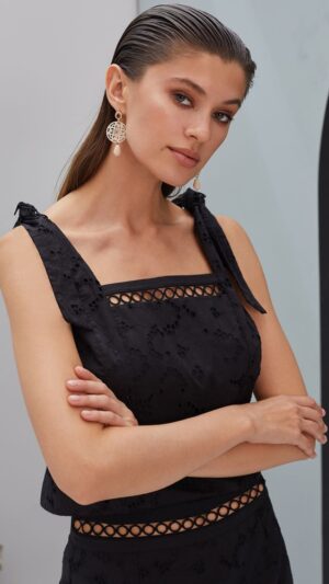 sku: 55426 | Brand: Laete  | Size: Small Medium Large  | Colors: Фуксия Черный  | Бренды Laete | Пляжная одежда | Title: Топ