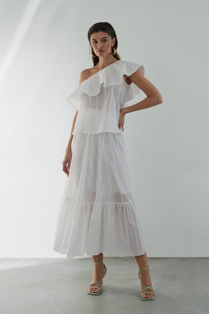 sku: 61911 | Brand: Laete  | Size: XSmall Small Medium Large XLarge  | Colors: Белый Манго Синий  | Бренды Laete | Пляжная одежда | Title: Топ