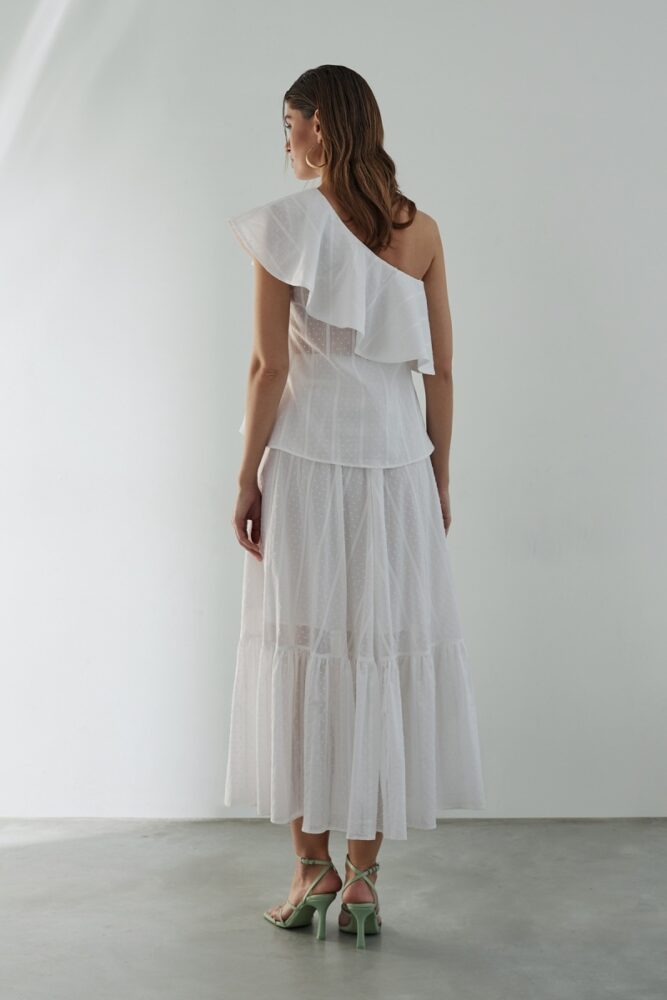 sku: 61911 | Brand: Laete  | Size: XSmall Small Medium Large XLarge  | Colors: Белый Манго Синий  | Бренды Laete | Пляжная одежда | Title: Топ