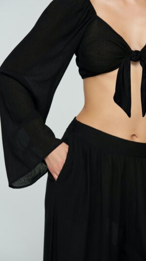 sku: LB23-02 | Brand: Marc Andre  | Size: Onesize  | Colors: Черный  | Бренды Marc&Andre | Пляжная одежда | Title: Топ ECOVERO