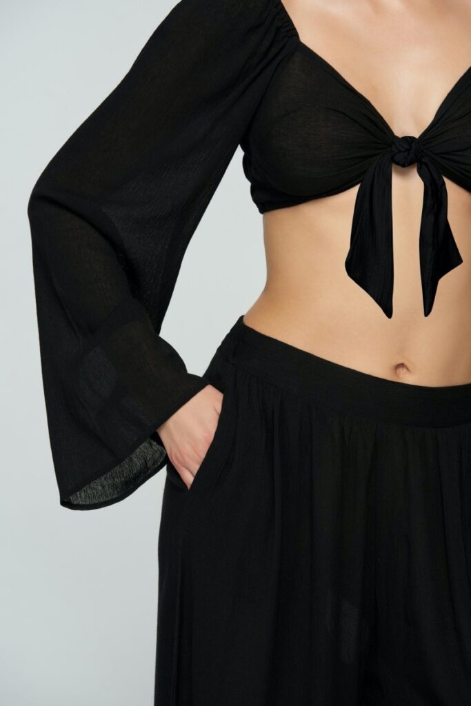 sku: LB23-02 | Brand: Marc Andre  | Size: Onesize  | Colors: Черный  | Бренды Marc&Andre | Пляжная одежда | Title: Топ ECOVERO