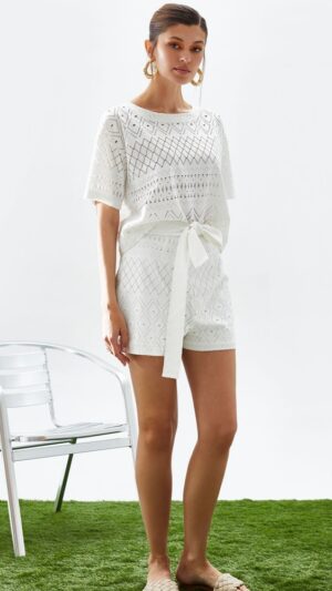 sku: 55446 | Brand: Laete  | Size: XSmall Small Medium Large XLarge XXLarge  | Colors: Молочный  | Бренды Laete | Пляжная одежда | Title: Топ
