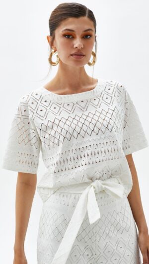 sku: 55446 | Brand: Laete  | Size: XSmall Small Medium Large XLarge XXLarge  | Colors: Молочный  | Бренды Laete | Пляжная одежда | Title: Топ