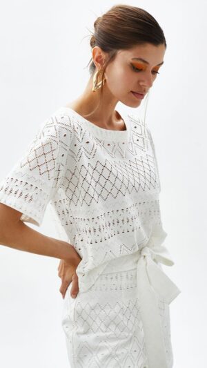 sku: 55446 | Brand: Laete  | Size: XSmall Small Medium Large XLarge XXLarge  | Colors: Молочный  | Бренды Laete | Пляжная одежда | Title: Топ