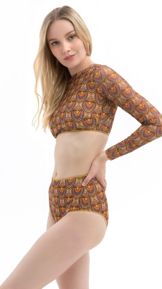 sku: 22099978 | Brand: RoDaSoleil  | Size: XSmall Small Medium Large  | Colors: Коричневый  | Бренды RoDaSoleil | Купальники Раздельные | Title: Топ АФРИКА