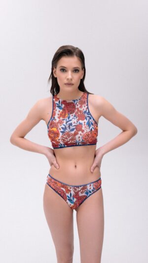 sku: 23019942 | Brand: Roda Soleil  | Size: XSmall Small Medium Large XLarge  | Colors: Красный  | Бренды RoDa Soleil | Купальники Раздельные | Title: Топ спортивный ГРАНАТЫ КРАСНЫЕ