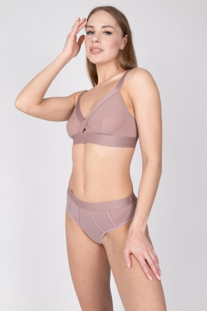 sku: 114074 | Brand: Rose&Petal  | Size: 70 A 70 B 70 C 70 D 75 A 75 B 75 C 75 D 80 A 80 B 80 C 80 D 85 A 85 B 85 C 85 D  | Colors: Золотистый Загар Серо-зеленый Серо-коричневый Черный  | Бренды Rose&Petal | Бюстгальтер Нижнее белье Бралетт | Бюстгальтер Нижнее белье Мягкая чашка | Title: Бралетт TULLE GRAPHIQUE