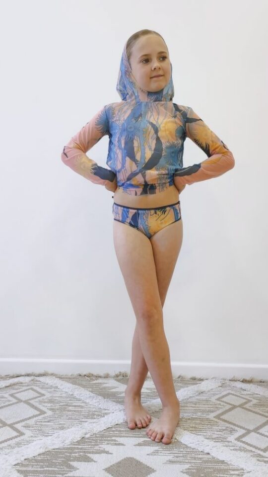 sku: 18002151 | Brand: RoDaSoleil  | Size: 104 110 116 122 128 134 140 146  | Colors: Голубой  | Бренды RoDaSoleil | Детские купальники | Title: Трусы детские МЕДУЗА