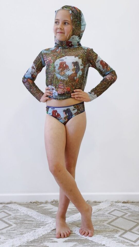 sku: 22002180 | Brand: RoDaSoleil  | Size: 104 110 116 122 128 134 140 146  | Colors: Цветной  | Бренды RoDaSoleil | Детские купальники | Title: Трусы детские РУСАЛКИ