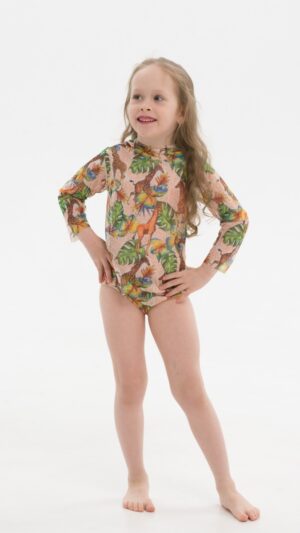 sku: 23002153 | Brand: RoDaSoleil  | Size: 104 110 116 122 128 134 140 146  | Colors: Цветной  | Бренды RoDaSoleil | Детские купальники | Title: Трусы детские ЖИРАФЫ