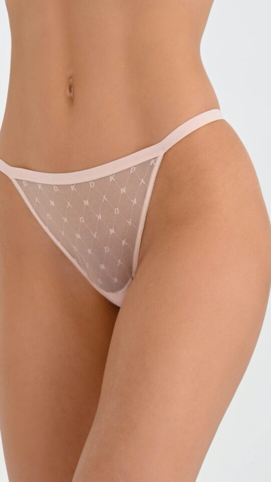sku: DK5030 | Brand: DKNY  | Size: 42 44 46 48  | Colors: Розовый Синий  | Бренды DKNY | Трусы Нижнее белье Слипы | Title: Слипы Monogram Mesh DKNY