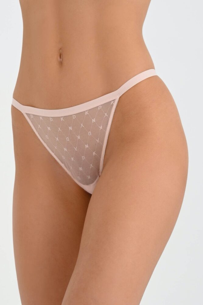 sku: DK5030 | Brand: DKNY  | Size: 42 44 46 48  | Colors: Розовый Синий  | Бренды DKNY | Трусы Нижнее белье Слипы | Title: Слипы Monogram Mesh DKNY