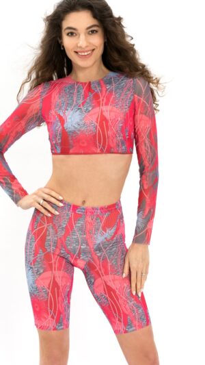sku: 22000858 | Brand: Roda Soleil  | Size: Small Medium Large  | Colors: Розовый  | Бренды RoDa Soleil | Купальники Раздельные | Title: Велосипедки МЕДУЗА PINK