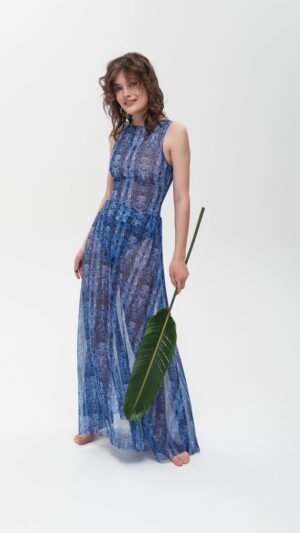 sku: 23000399 | Brand: RoDaSoleil  | Size: L/XL S/M Onesize  | Colors: Голубой  | Бренды RoDaSoleil | Пляжная одежда | Title: Юбка ГОЛУБАЯ ЗМЕЯ