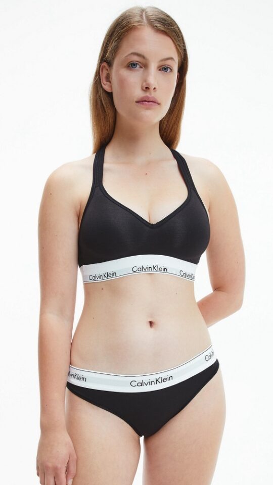 sku: QF1654E | Brand: Calvin Klein  | Size: XSmall Small Medium Large XLarge  | Colors: JN7 Белый Серый Черный  | Бренды Calvin Klein | Бюстгальтер Нижнее белье Бралетт | Title: Бралетт MODERN COTTON