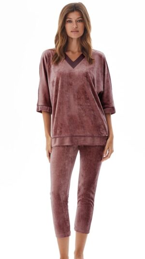 sku: 20464 | Brand: Laete  | Size: XSmall Small Medium Large XLarge XXLarge  | Colors: Кофейно-розовый Орех Темно-синий Темно-сиреневый  | Бренды Laete | Домашняя одежда Костюмы | Title: Костюм домашний
