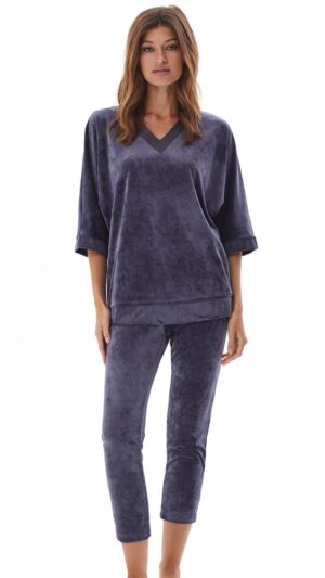 sku: 20464 | Brand: Laete  | Size: XSmall Small Medium Large XLarge XXLarge  | Colors: Кофейно-розовый Орех Темно-синий Темно-сиреневый  | Бренды Laete | Домашняя одежда Костюмы | Title: Костюм домашний